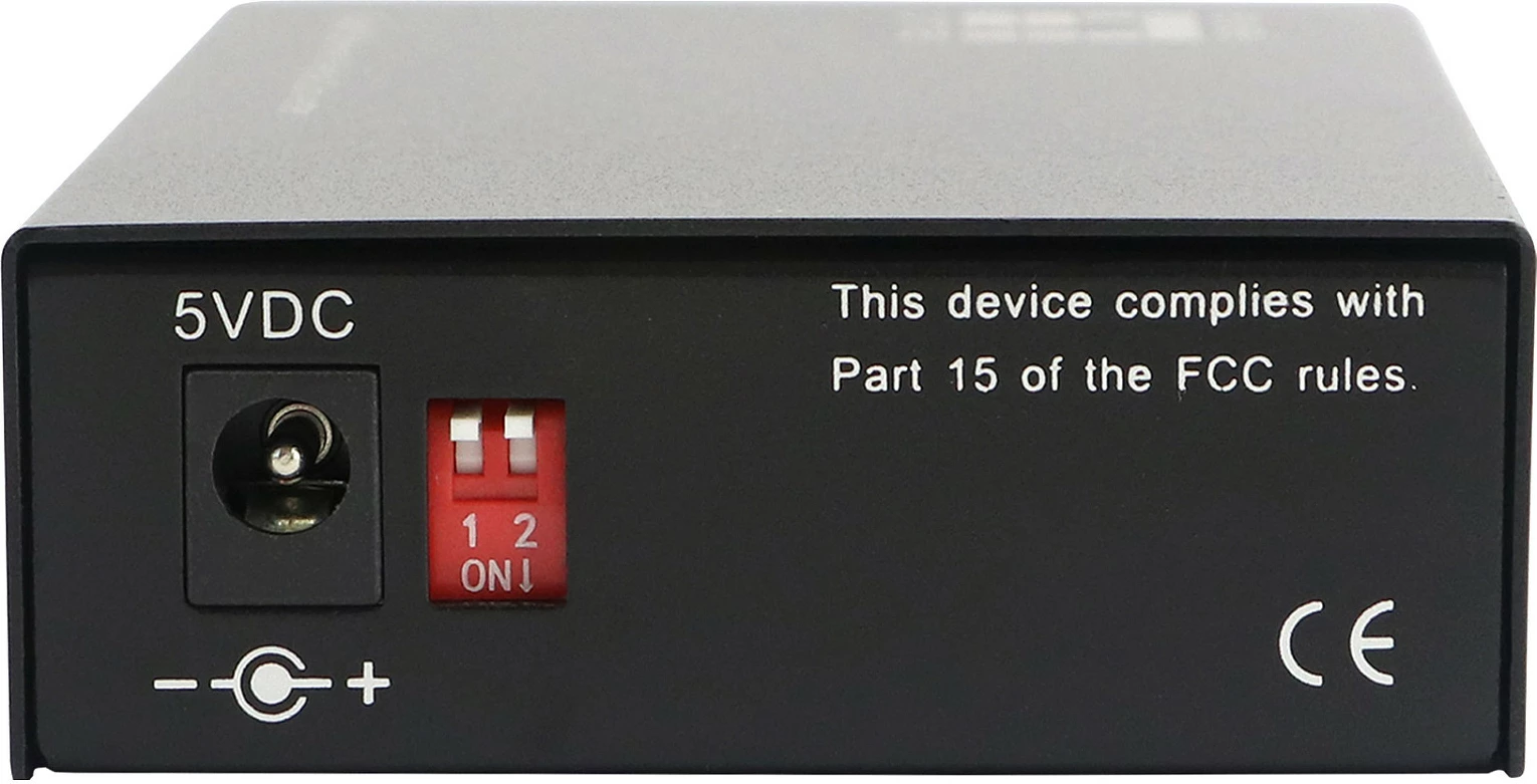 Konvertues media LevelOne RJ45 në ST, Fibër Single-Mode, 20km