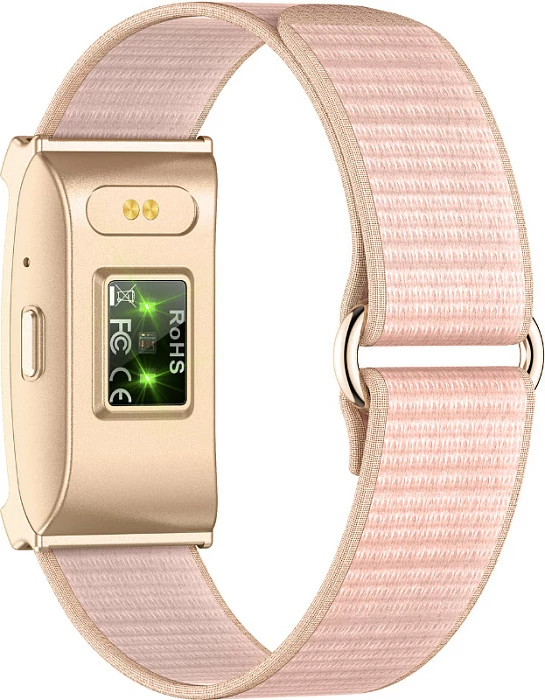 Smartwatch Beafon Fit20F, tracker aktiviteti, Bluetooth 5.1, IP68, bateri deri 25 ditë, ari/rozë