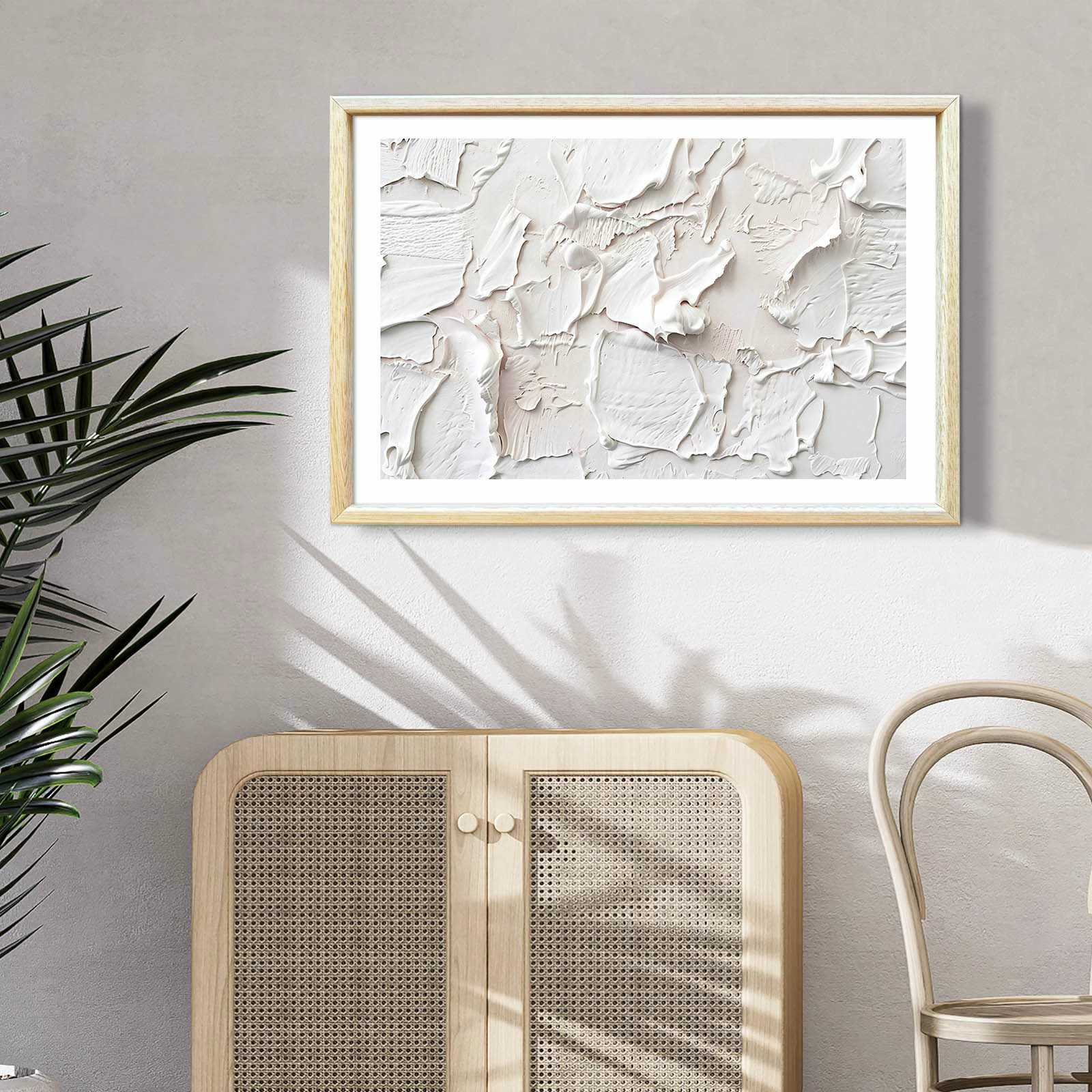 Pikturë dekorative me kornizë MDF Wallity, Ahswabisabi-036, 42x62cm