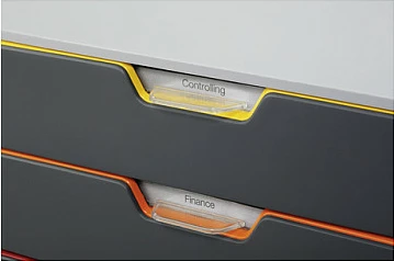 Kuti me sirtarë Durable VARICOLOR 5, plastikë, multingjyrëshe, 5 sirtarë
