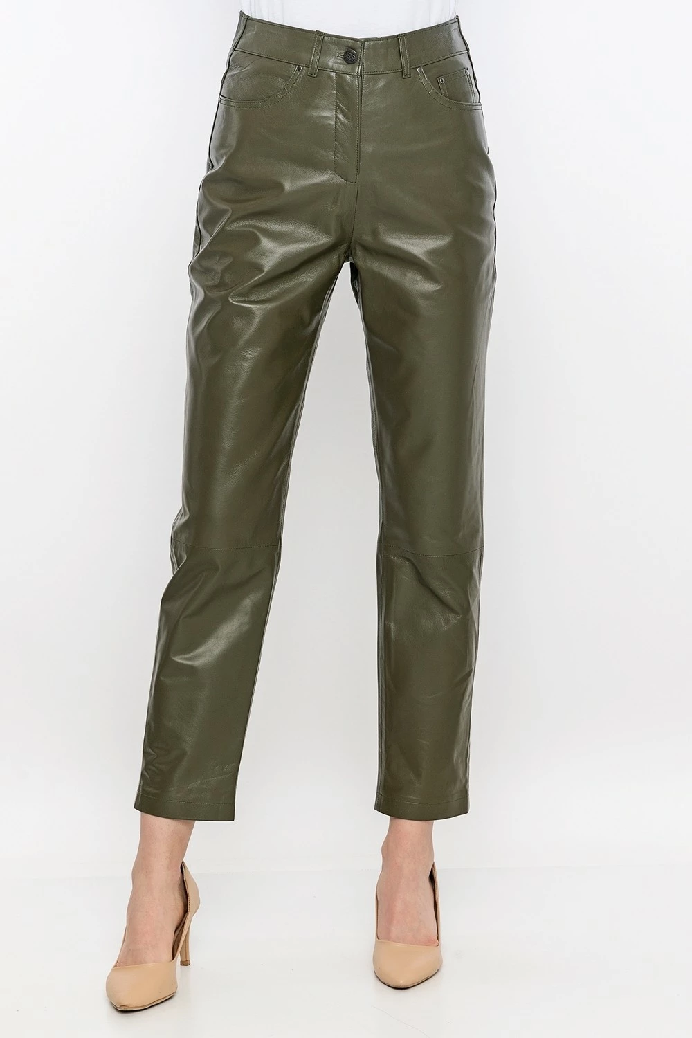 Pantallona lëkure Basics&More femra, të zeza