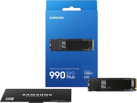 SSD NVMe SAMSUNG 990 EVO Plus MZ-V9S2T0BW 2TB M.2 2280 PCIe 5.0 x2/PCIe 4.0 x4 V-NAND