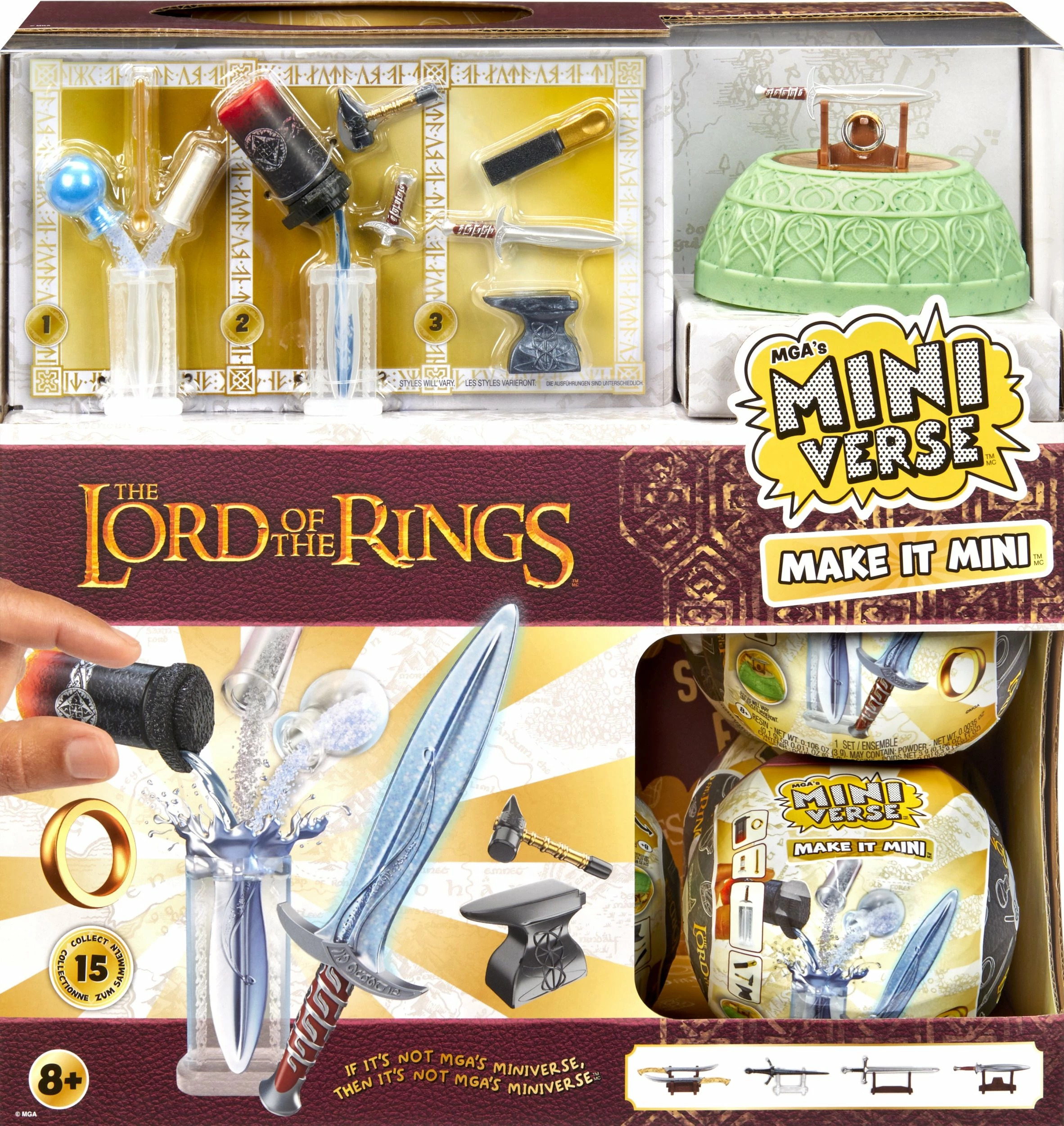 Set miniaturash kreative DIY MGA Miniverse Mini Lord of the Rings, surprizë ball