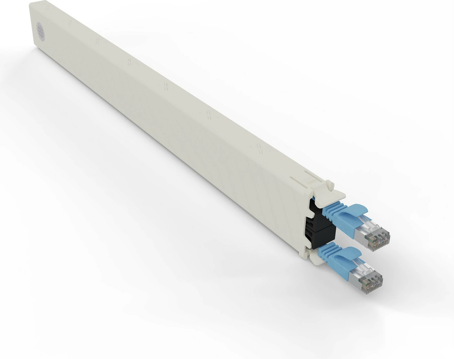 Kasetë kabllo rrjeti PATCHBOX patchbox.one Cassette 8RU, Cat6a STP, 0.8 m, RJ-45, blu