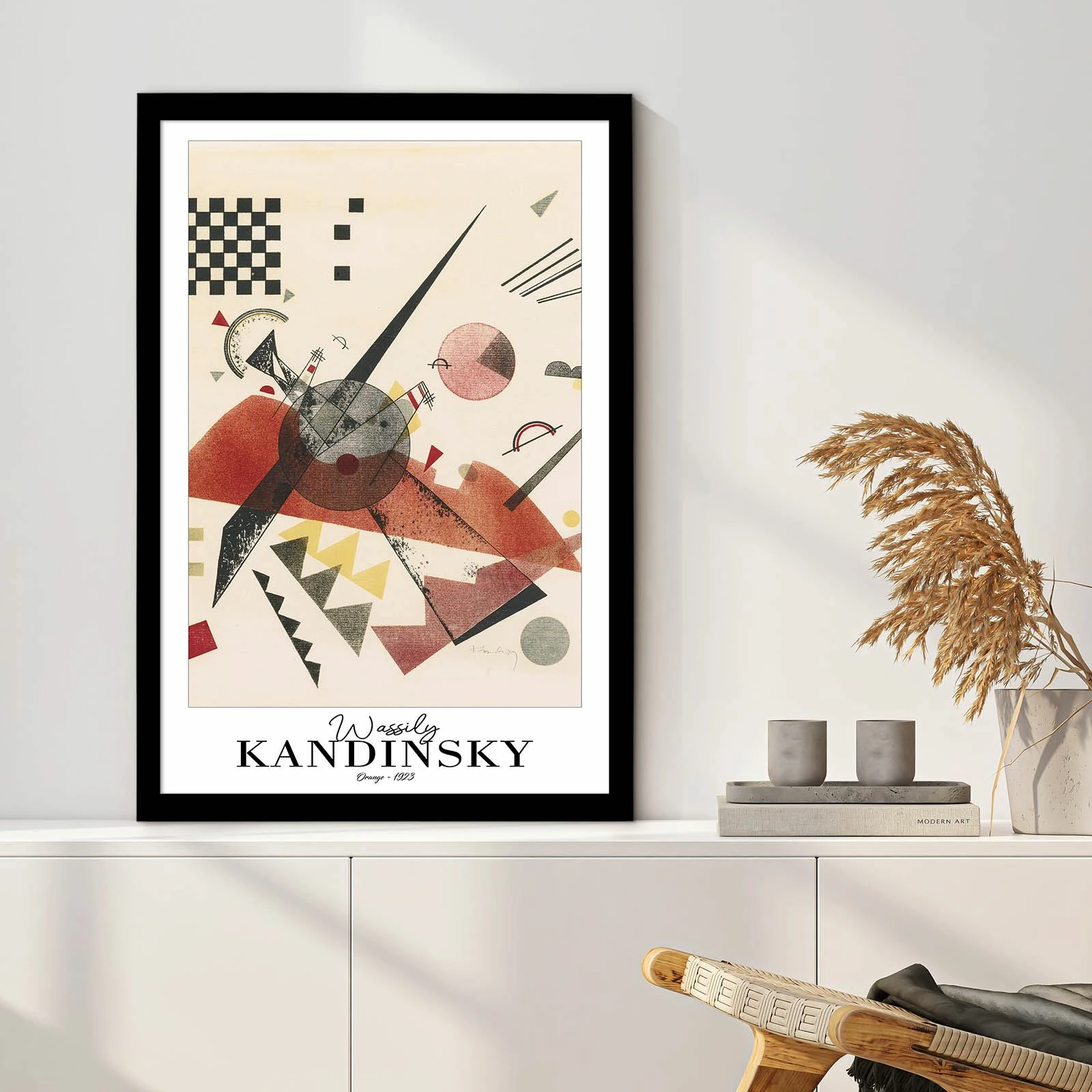Pikturë dekorative me kornizë Wallity, 4262SYHKANDINSKY-032, shumëngjyrëshe, 42x62cm