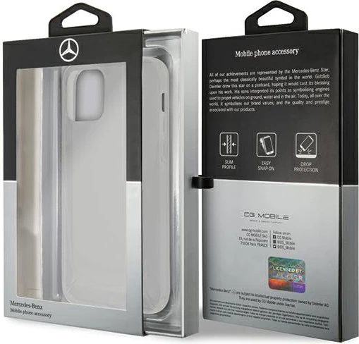 Mbështjellës Mercedes MEHCP12LARCT për iPhone 12 Pro Max 6.7", Transparent