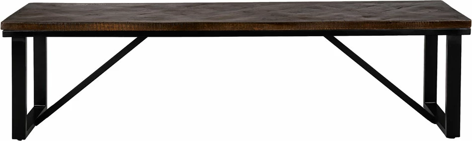 Bankë Maiandros, ngjyrë kafe e errët, 170x45x45