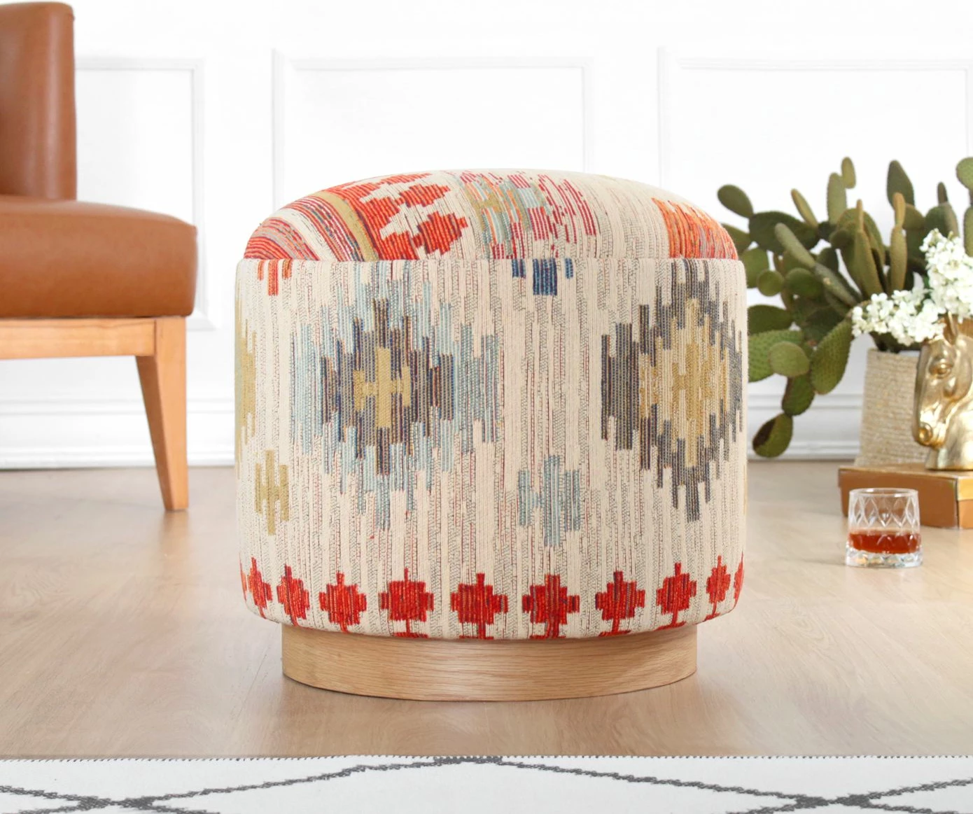 Puf Atelier del Sofa, ngjyrë krem