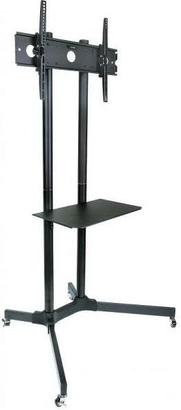 Stojak mobil Techly 309982 për TV/monitor LCD/LED 30-65 inç, 60kg, i zi