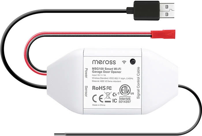 Hapës inteligjent dere garazhi Meross MSG100HK, HomeKit, i bardhë