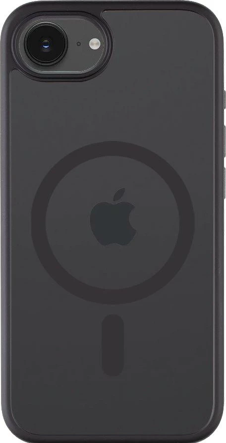 Mbështjellës Tactical MagForce Hyperstealth për iPhone 16e, MagSafe, TPU/PC, anti-shock, transparent i zi (Asphalt)