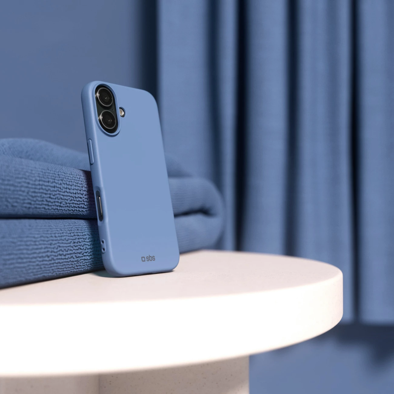 Mbështjellës SBS Instinct për iPhone 16, blu, me kuti