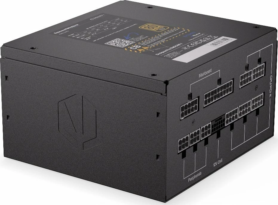 Furnizues rryme Endorfy Supremo FM6 850W 80 Plus Gold ATX 3.1, modular i plotë, i zi