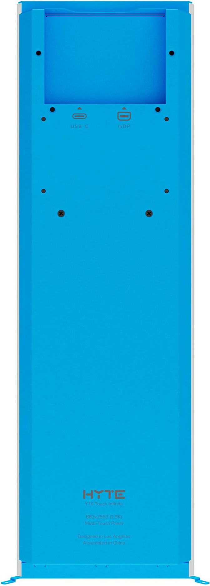 Display upgrade HYTE Y70 Touch, 14.5 inç (36.8 cm), Blueberry Milk, blu