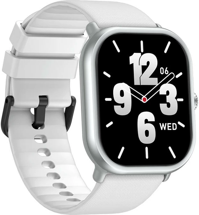 Smartwatch Zeblaze GTS 3 Pro, 1.97" AMOLED, i bardhë