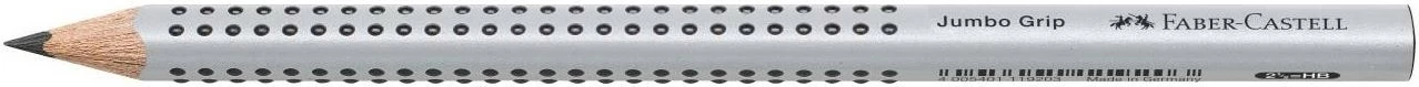 Laps FABER-CASTELL Jumbo Grip HB, argjendtë