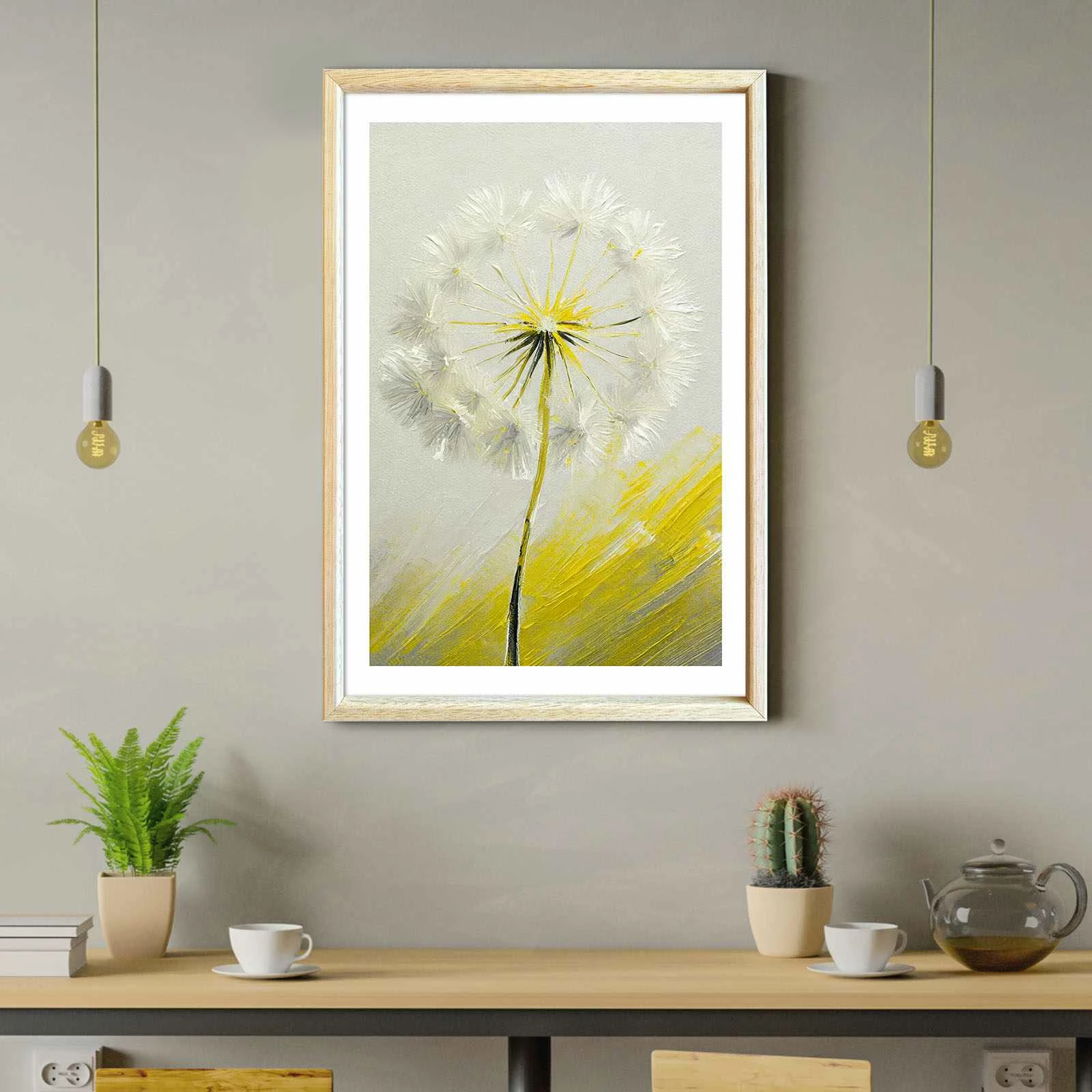 Pikturë dekorative me kornizë MDF, Wallity, Ahswabisabi-022, 42x62cm
