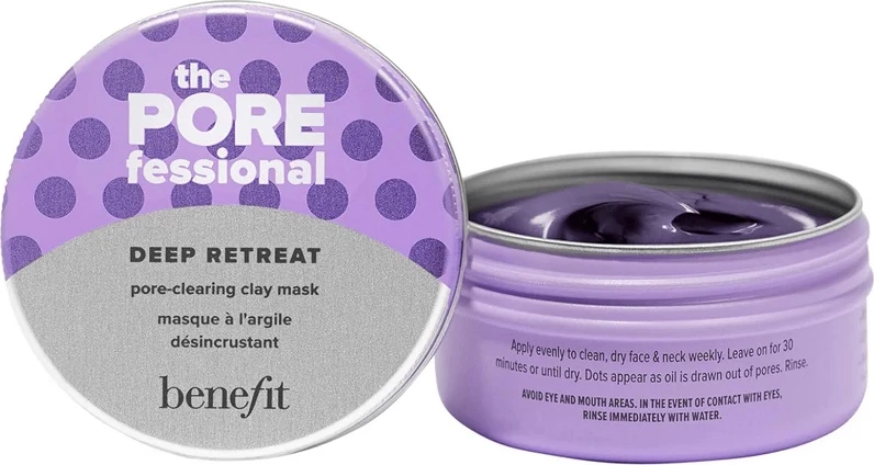Maskë balte për fytyrë Benefit The POREfessional Deep Retreat mini 30ml