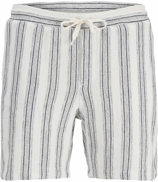Shorce për meshkuj Jack&Jones JPSTJAIDEN COBA STRIPE JOG SHORTS REG SN 12274413, Cloud Dancer/Stripes [Madhësia: XL]