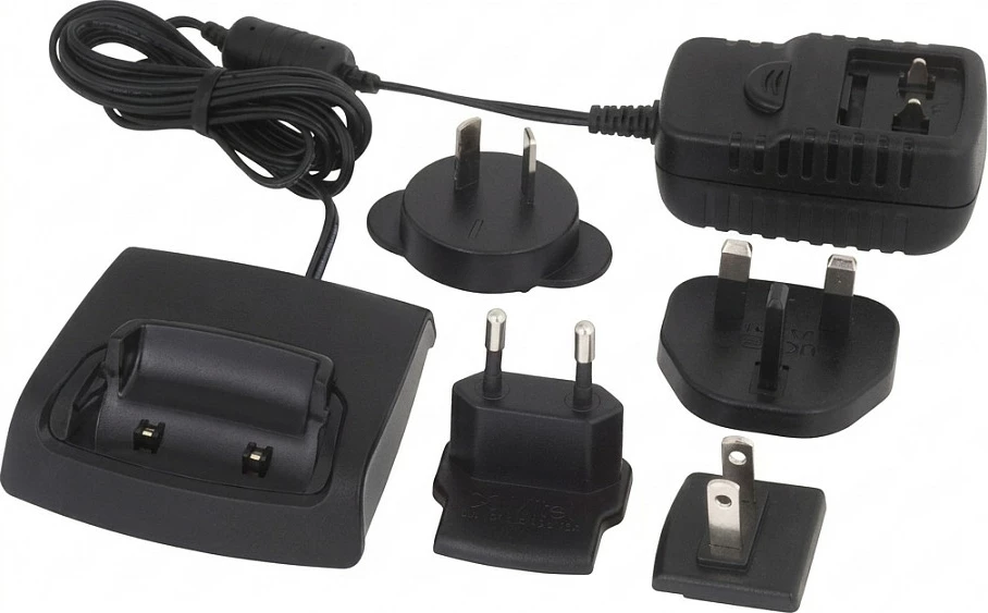 Stacion karikimi Mitel për 612d/622d/632d/650d, me adapter dhe priza të ndërrueshme