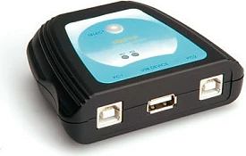 Switch USB 2.0 për printer VALUE, 2 porta, manual, 2x USB, i zi
