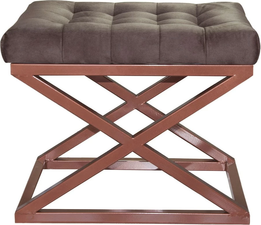 Puf Atelier del Sofa, ngjyrë bakri dhe kafe, Capraz