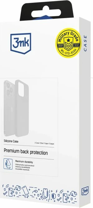 Mbrojtëse silikoni 3mk për Xiaomi Redmi 15 4G/15 5G, e zezë
