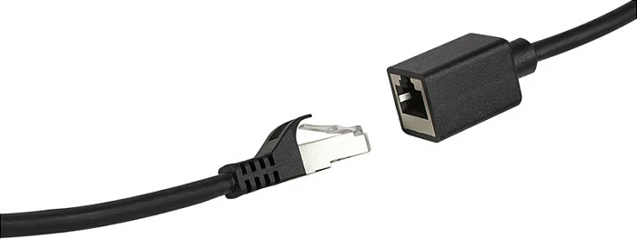 Zgjatës kabllo rrjeti LogiLink Cat.6A Premium, 1 m, e zezë