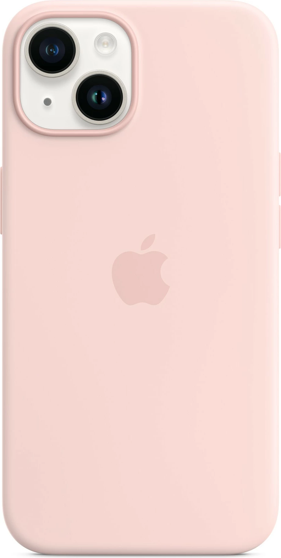 Mbështjellës silikonik Apple iPhone 14 me MagSafe, Chalk Pink