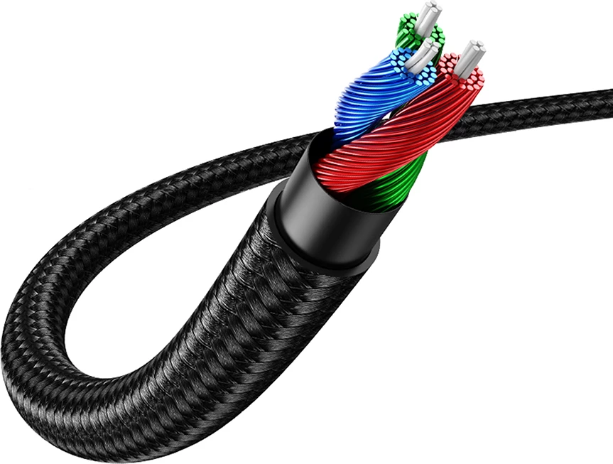 Kabllo audio AUX Ugreen AV112, 0.5m, mini jack 3.5mm, këndore, Blu