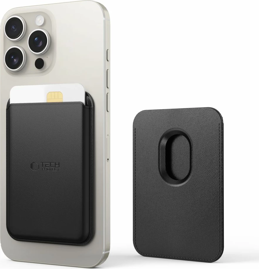 Mbështjellës kartelash Tech-Protect MagWallet me MagSafe, i zi