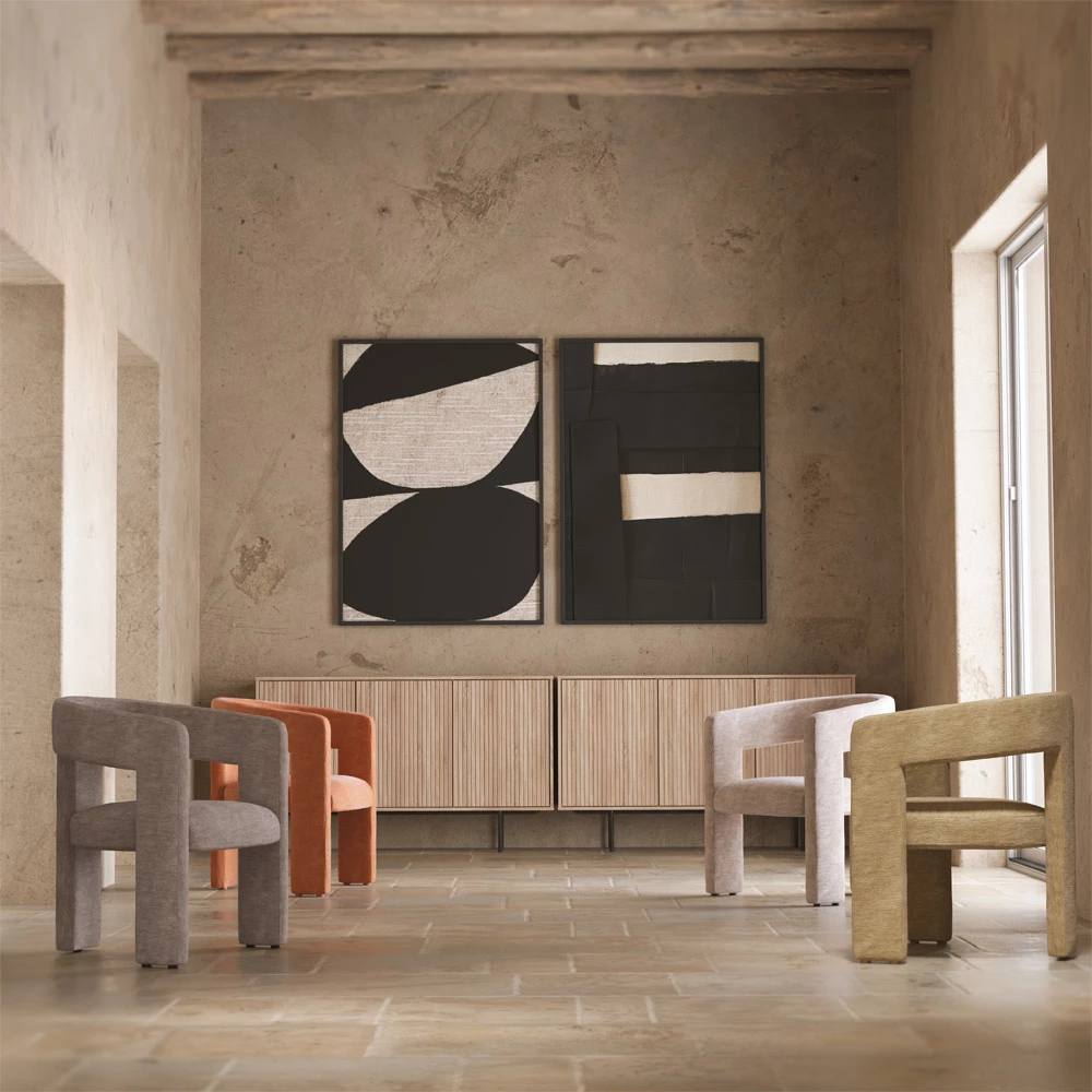 Karrige e ulët Nyx, ngjyrë gri, 64x56x75 cm