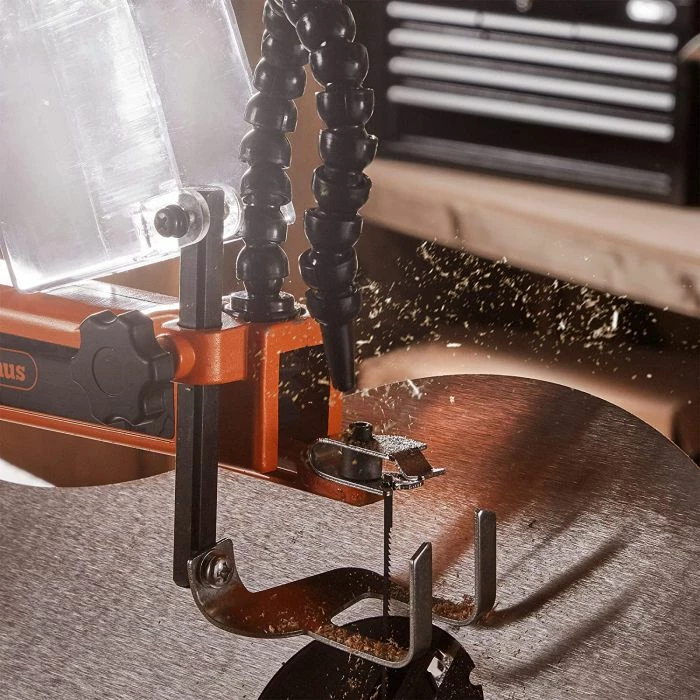 sharrë scroll VONHAUS 3500180 405mm me dritë LED, portokalli/zezë