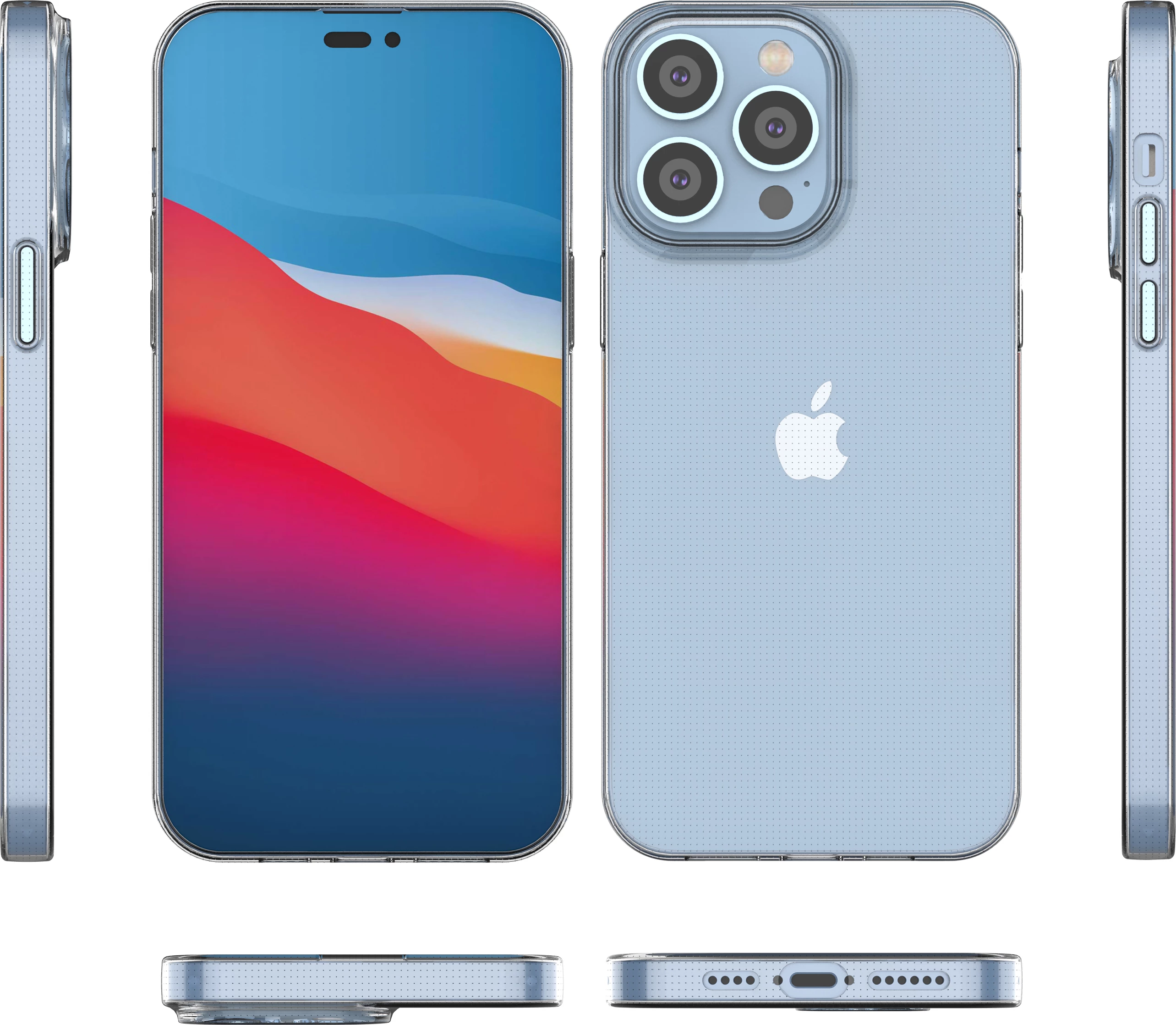 Mbështjellës Hurtel Ultra Clear 0.5mm për iPhone 14 Pro Max, Transparent