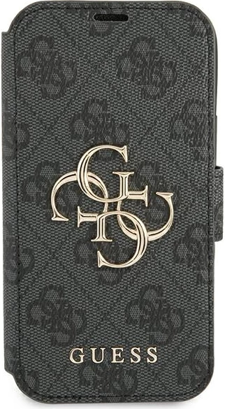 Mbështjellës Guess 4G Big Metal Logo për iPhone 13 Pro Max 6.7", Gri