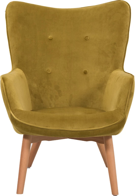 Fotel pop up, dizajn skandinav, kadife lime, 72x82x94cm