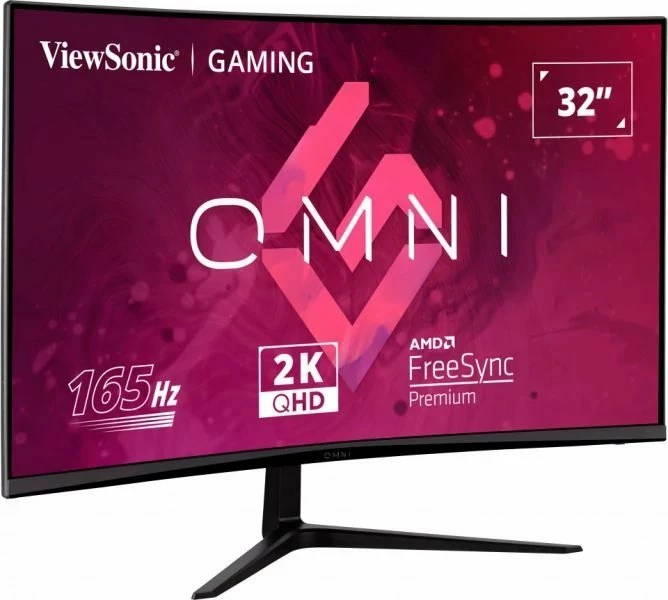 Monitor gaming ViewSonic VX3218C-2K 32\" WQHD 165Hz 1ms i lakuar, i zi