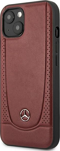 Mbështjellës Mercedes Leather Urban për iPhone 14 Plus 6.7", lëkurë natyrale, Kuq