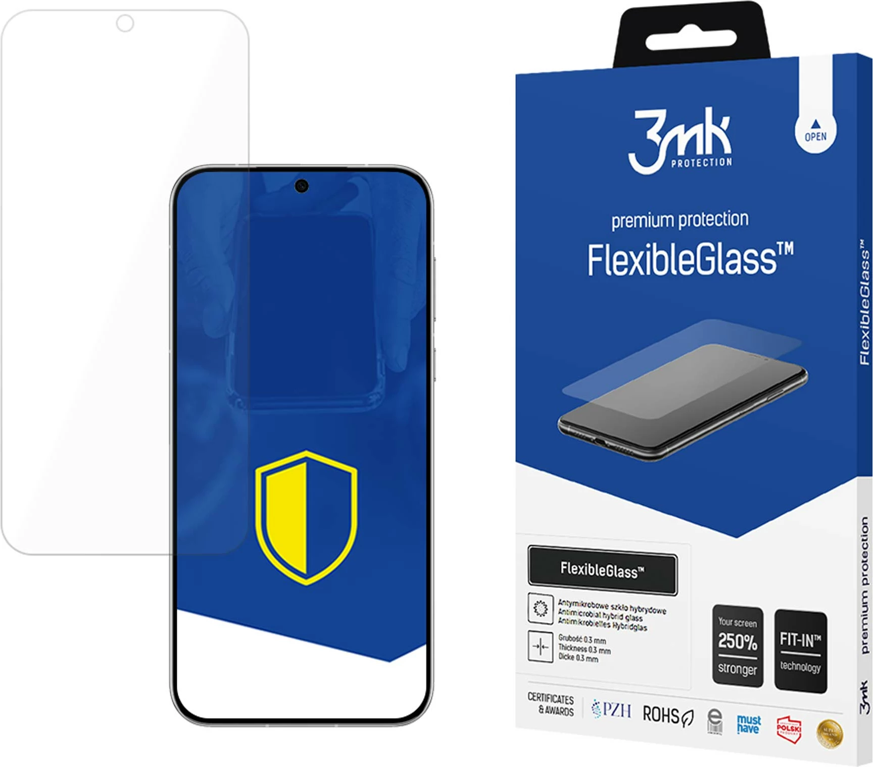 Mbrojtës ekrani FlexibleGlass 3mk për Huawei Pura 70, transparent