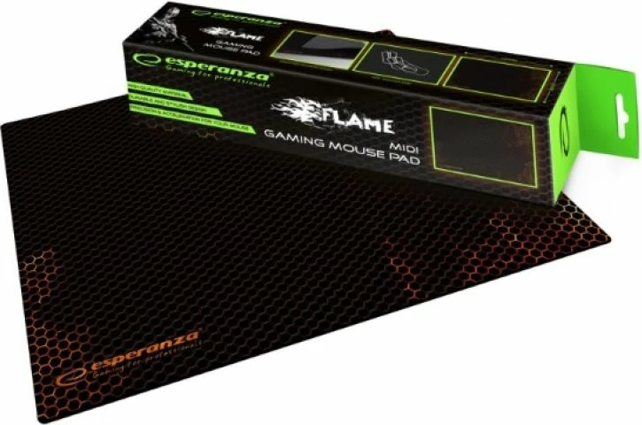 Mouse pad gaming Esperanza, portokalli/zi