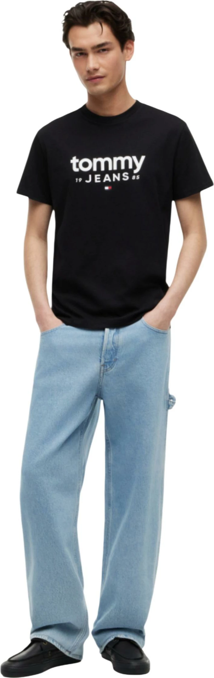 Maicë për meshkuj Tommy Hilfiger Jeans DM0DM23376, e zezë [Madhësia: S]