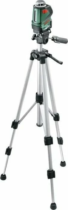 Laser nivelues Bosch UniversalLevel 360, rreze 24 m, set me tripod TT150UNI, gjelbër/zi