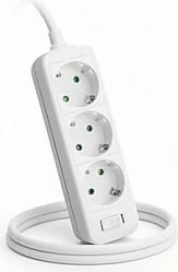 Zgjatues rryme Helos Classic, 3 priza, 3 m, pa switch, i bardhë