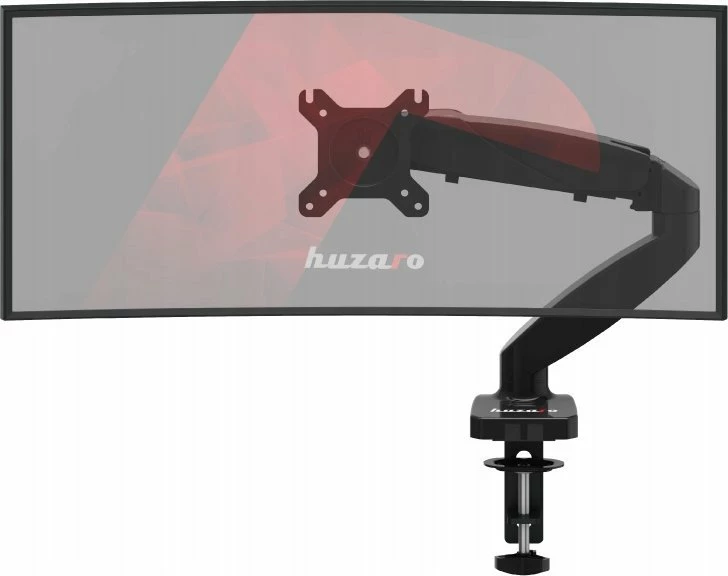 Mbajtëse tavoline për monitor Huzaro 1.2 (KG-A-HZRO-011) 15"-27", VESA 75x75/100x100, gas spring, e zezë