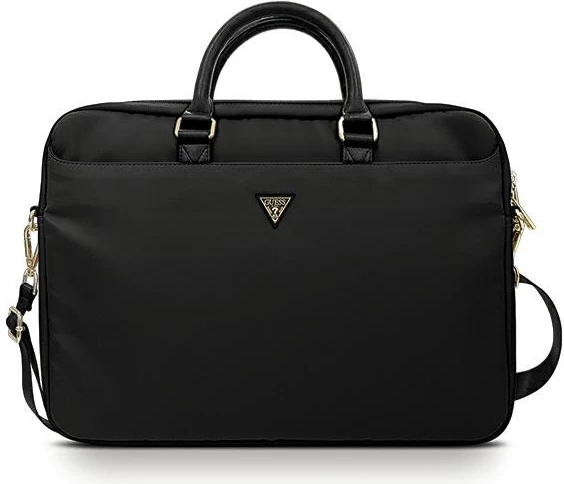 Çantë laptopi Guess Nylon Triangle Logo, 16 inç, Najlon, E zezë