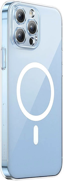 Mbështjellës Baseus Magnetic Crystal Clear për iPhone 13 Pro, transparent, me xham të fortë dhe set pastrimi