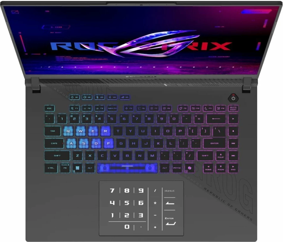 Laptop Asus ROG Strix G16 G614 (G614FR-R9161W) Ryzen 9 9955HX3D, 16GB RAM, 1TB SSD, GeForce RTX 5070 Ti, 16" 240Hz, Windows 11, i zi