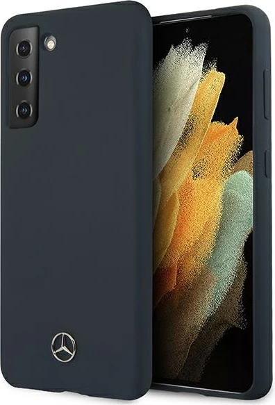 Mbështjellës Mercedes MEHCS21SSILNA Silicone Line për Samsung Galaxy S21, Blu