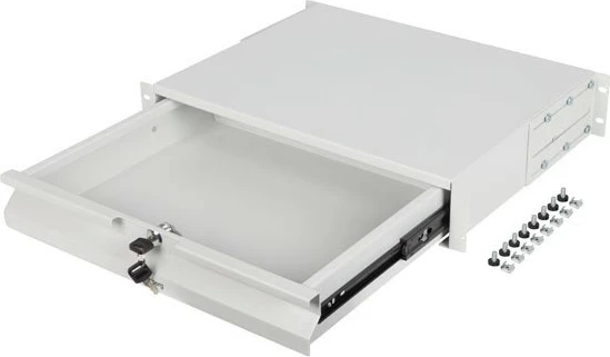 Sirtar LANBERG për rafte 19" 2U 360mm, gri