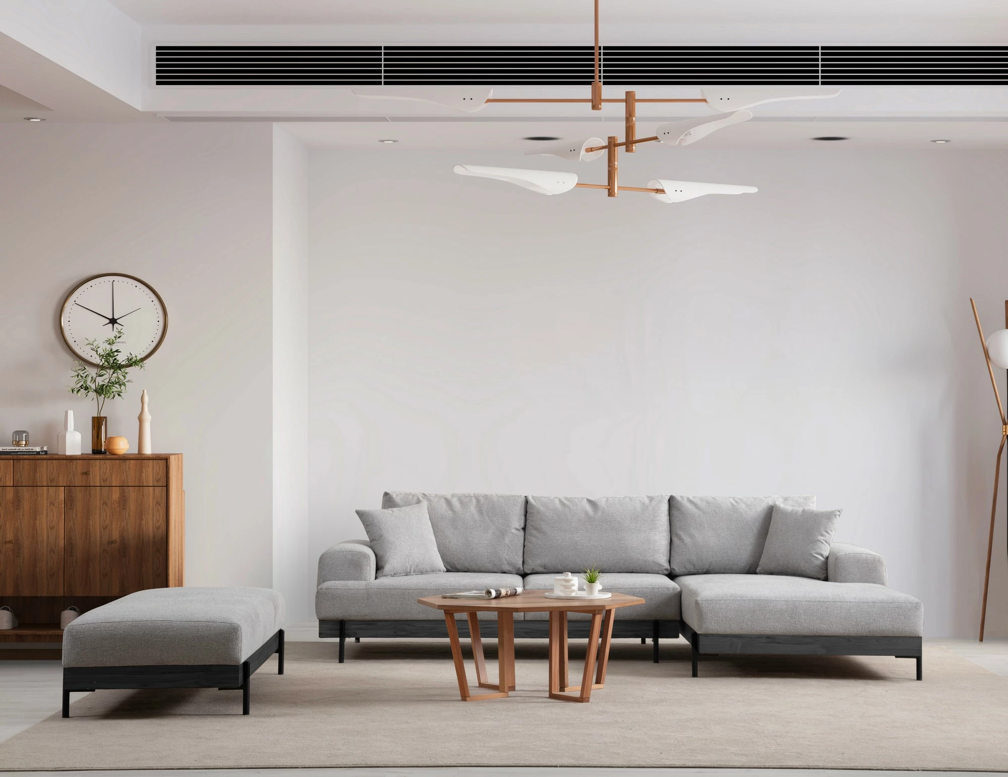 Këndore Atelier del Sofa, gri, e djathtë